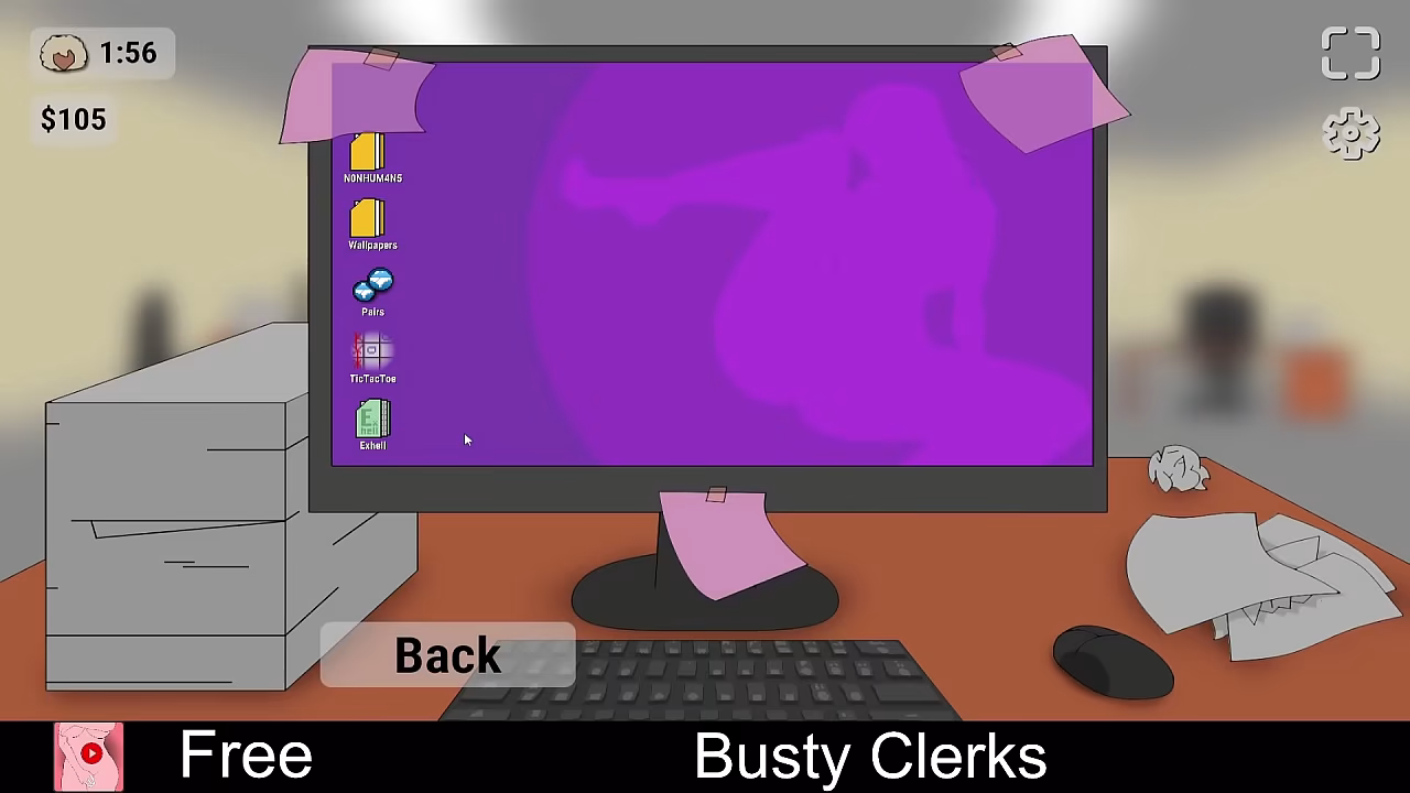 Busty Clerks (free game itchio) Visual Novel, 2D, Adult, Erotic, freeuse, Hentai, impregnation, L&Ouml;VE, No AI, NSFW, game