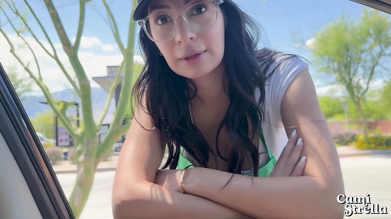 Slutty Starbucks Barista got FIRED for fucking me - Cami Strella