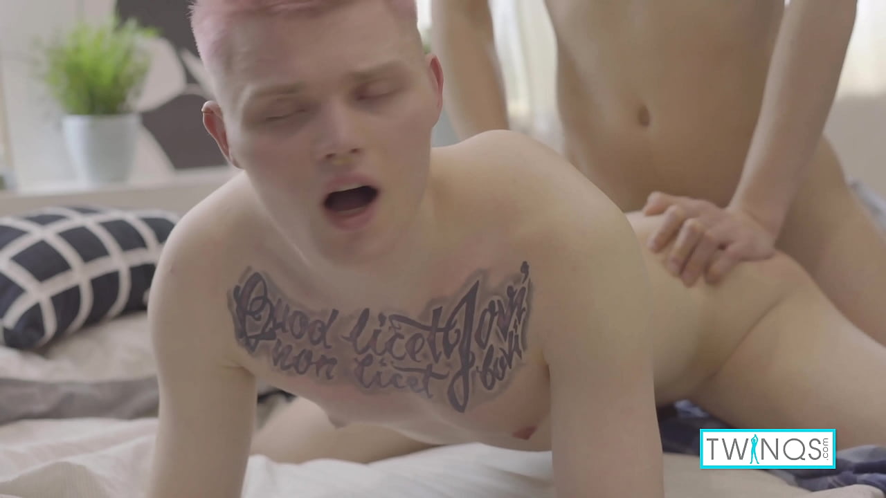 Pierced punk Oliver V gives milky white brunette Logan a sloppy BJ to lube his stiff shaft! Then Logan shoves that big cock into Oliver's ass until they both cum! Full Videos & More only at TwinQs.com