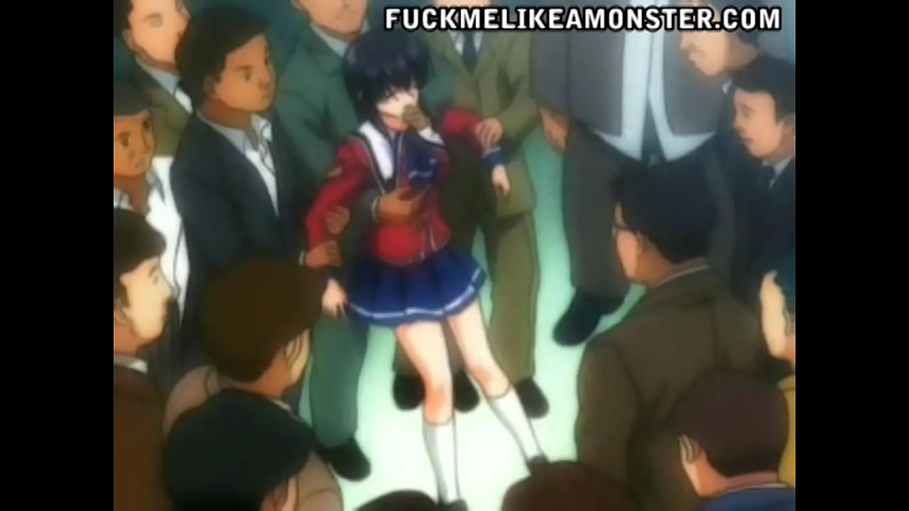 Hentai gangbang with a young girl