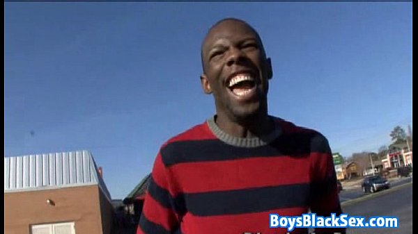 Muscular Blacg Gay Dude Fuck White Twink With His BBC 13