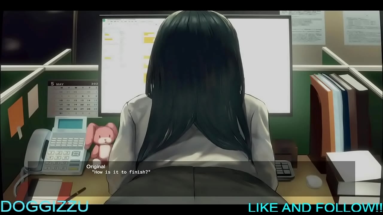 What would you do if your co-worker turns her ass towards you?