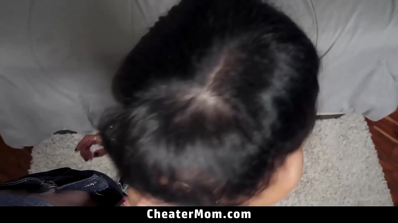 Stepmom Masturbates While Her Horny Stepson Jerks His Cock - Cheatermom