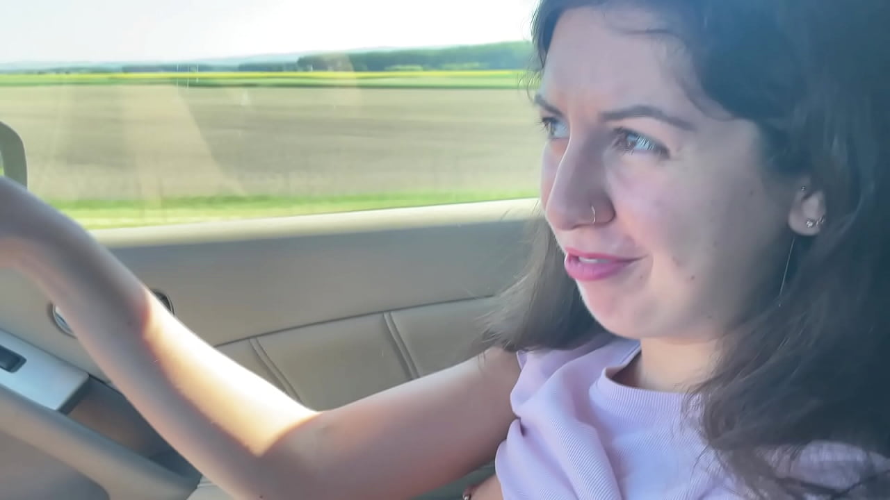 Washing my windshield with her Pee