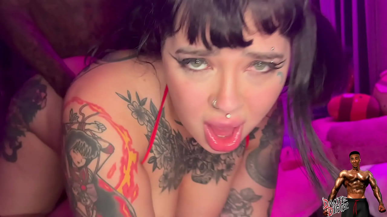 Tattoo PAWG Goth Angel Summer Gets Tag Teamed By Her Roommate And A BBC