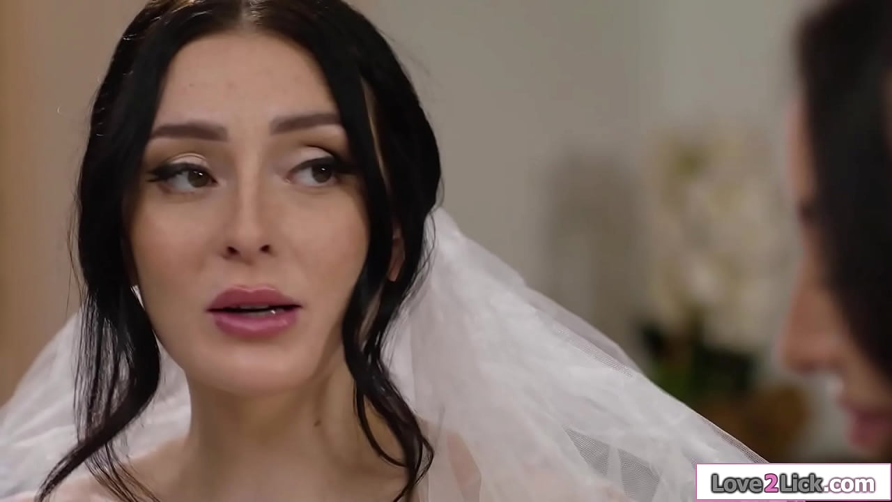 Busty petite bride is kissed by her big tits tattooed wife.The brunette gets fingered to an orgasm and has her feet sucked before she 69 pussy licks