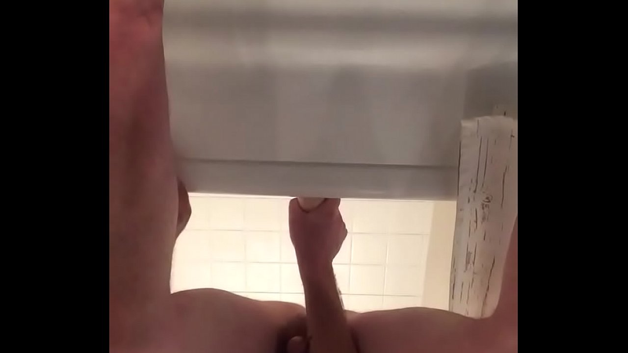 White pig taking dildo
