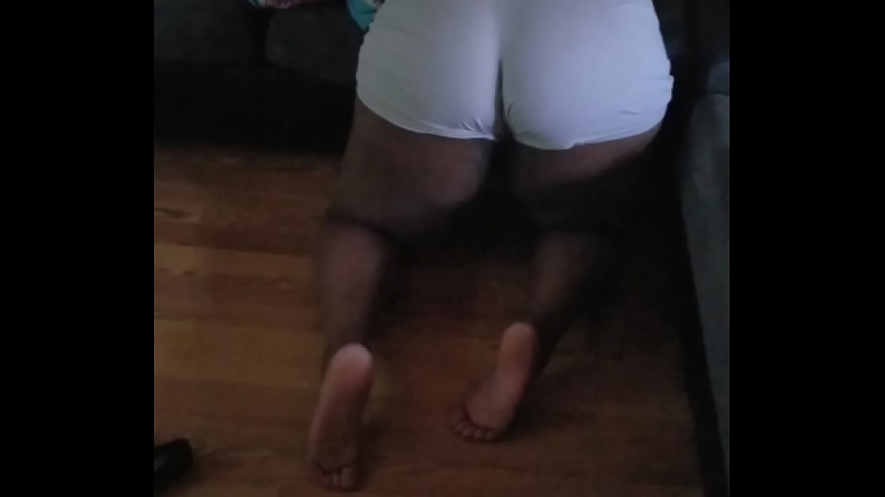 Bbw bent over in shorts