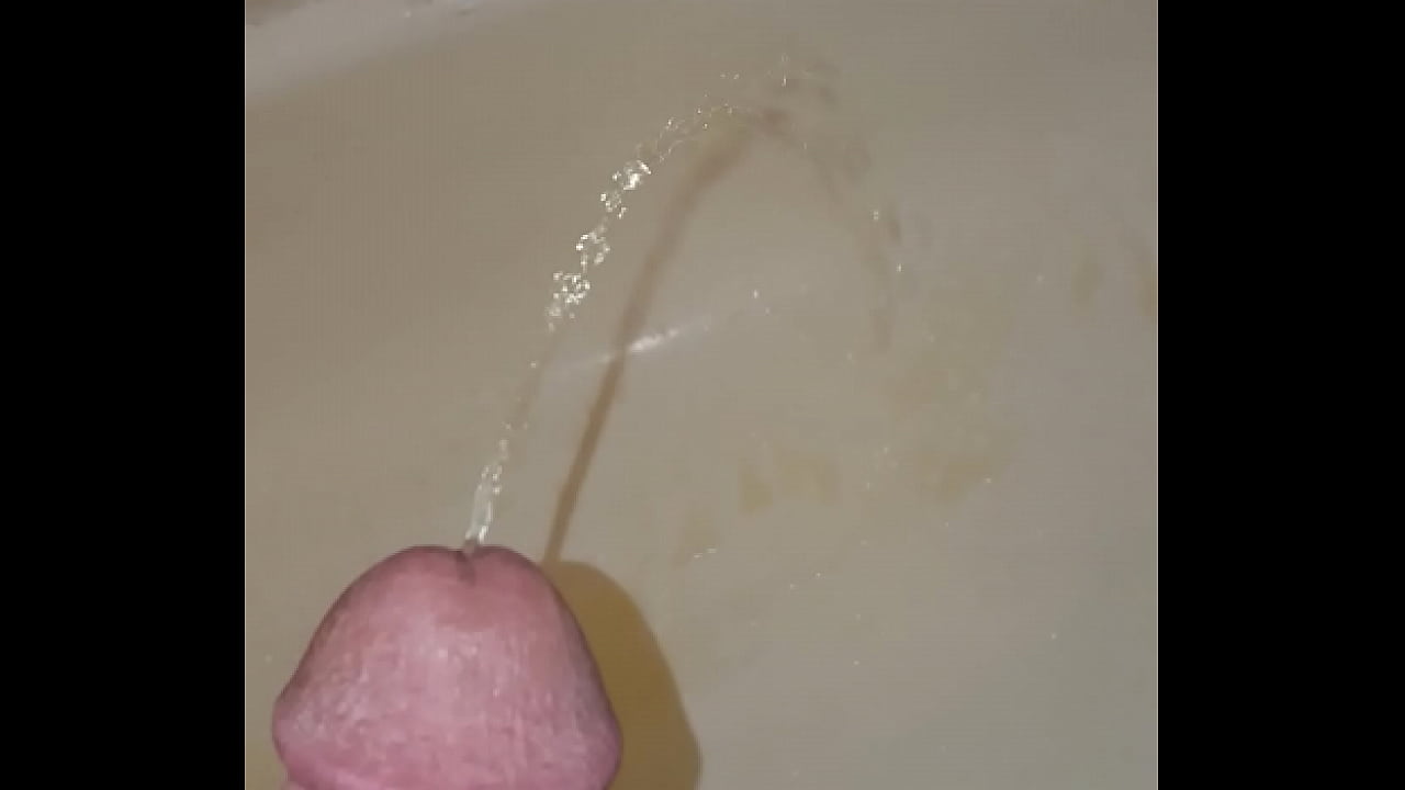 Pissing from another erection into my shower.