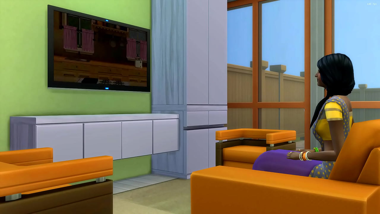 After masturbating in front of the computer he went to his step mom room and fuck her- indian and