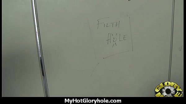 Horny Lady Enjoys Gloryhole Cocksucking Interracial 14