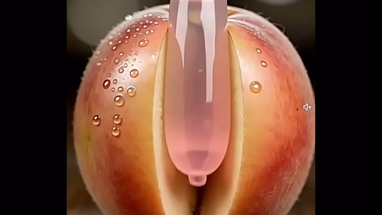 Naughty Fantasy with a 3D Apple & Pink Banana