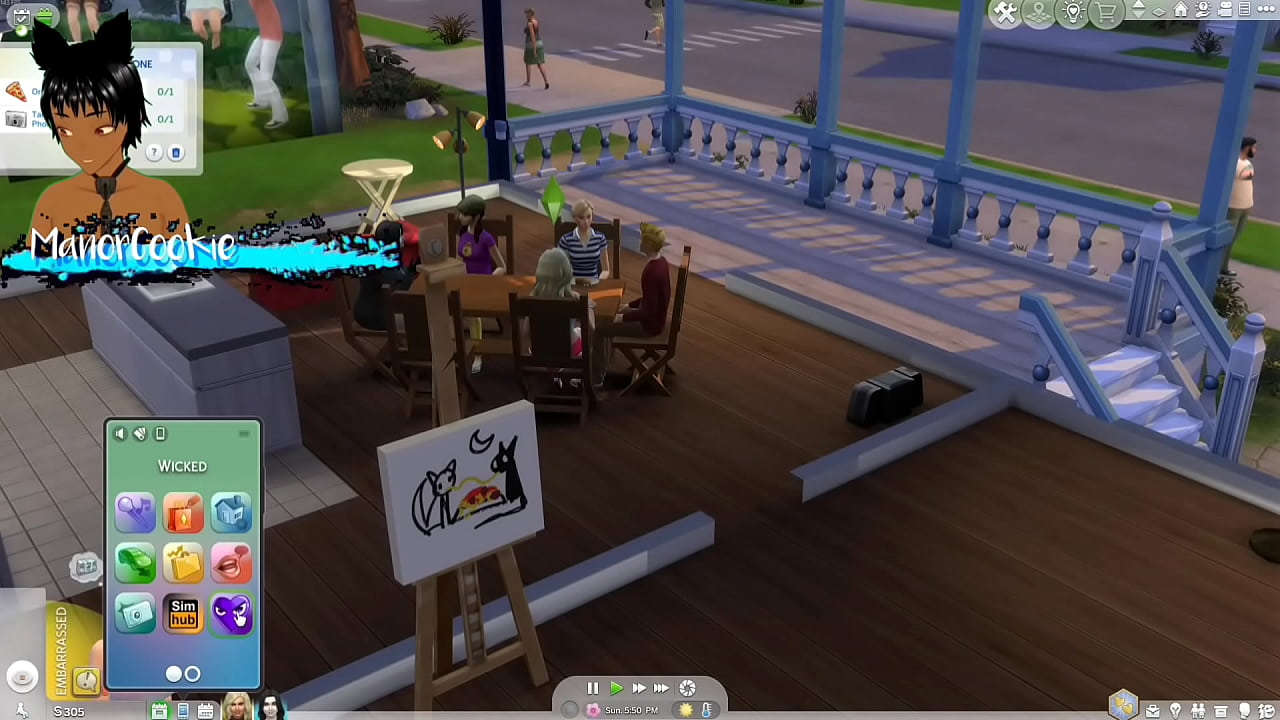 Sims 4 - Revisting the Sims and having a milf and a goth milf live together and have sex with different people