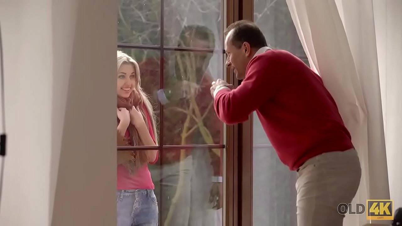 OLD4K. Chick was lost in the city but old man saves her and fucks