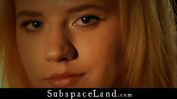 Collared and leashed blonde slaves takes Master&rsquo;s cum