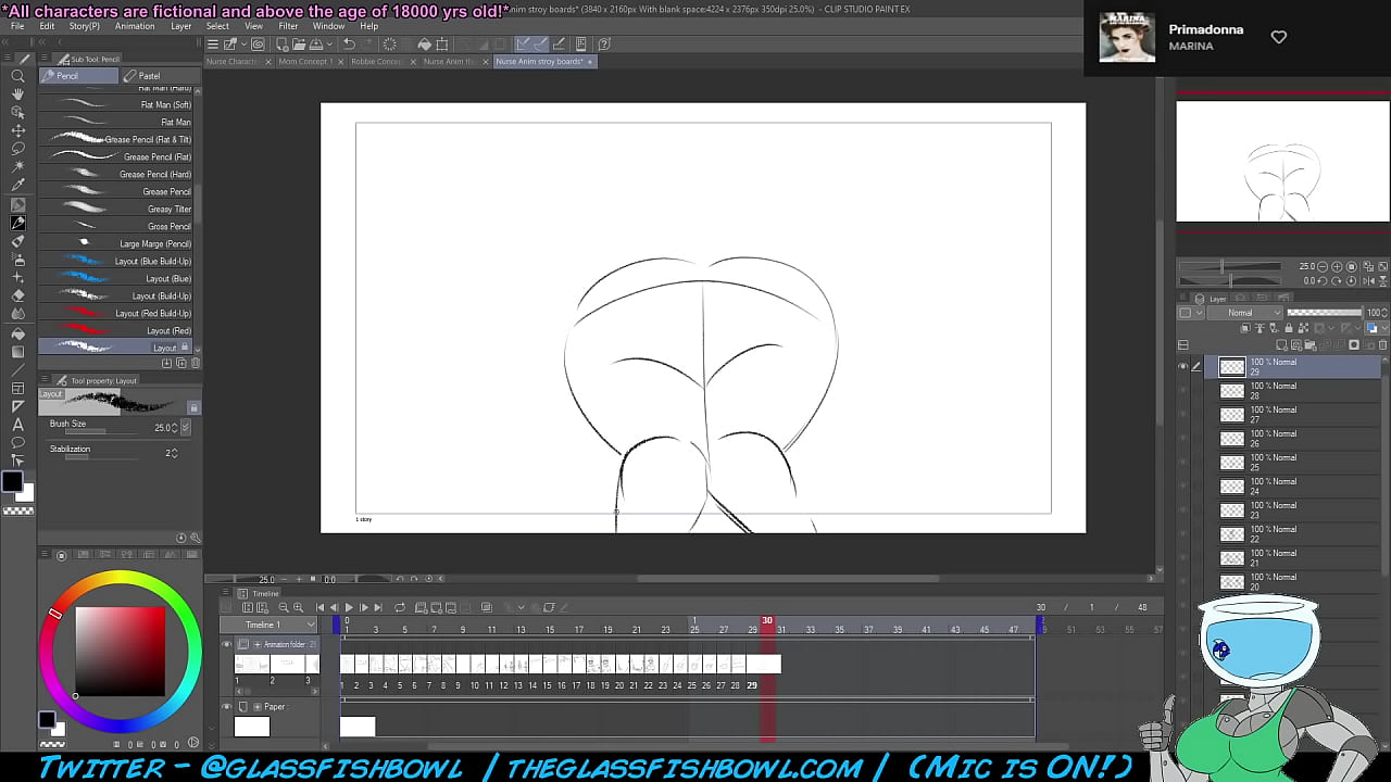 SS broadcast by GlassFishBowl on Picarto from February Nineteenth 2023 B