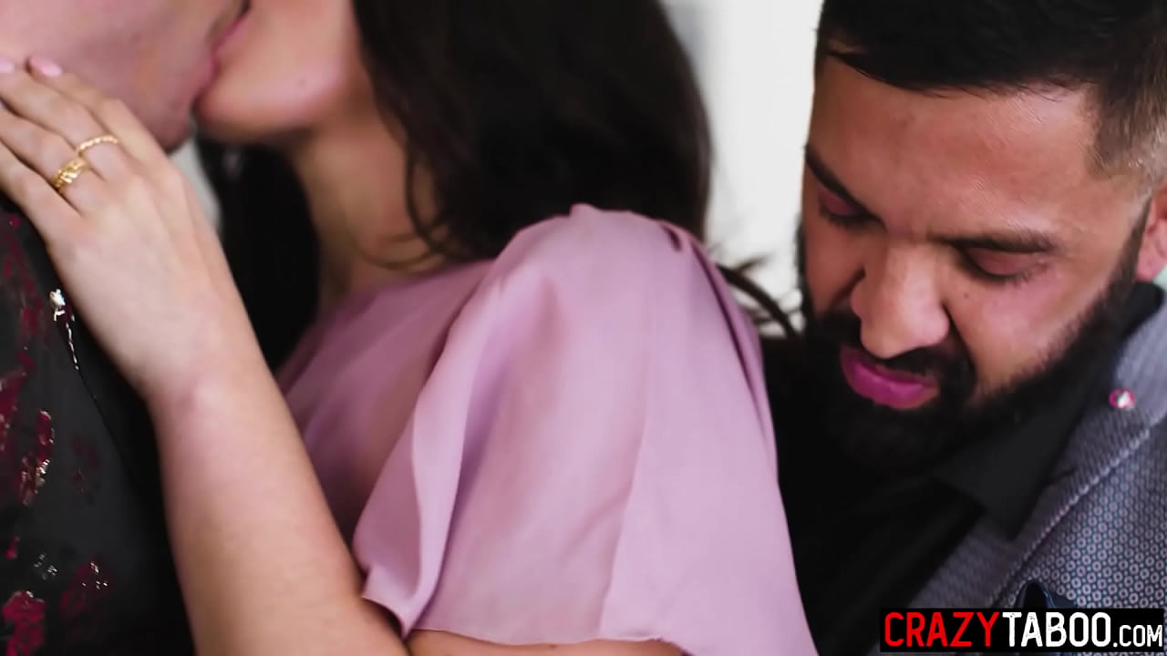 Sexy big booty teen swallowed big cock and shared with gay friend so bisexual couple fucked big ass teen