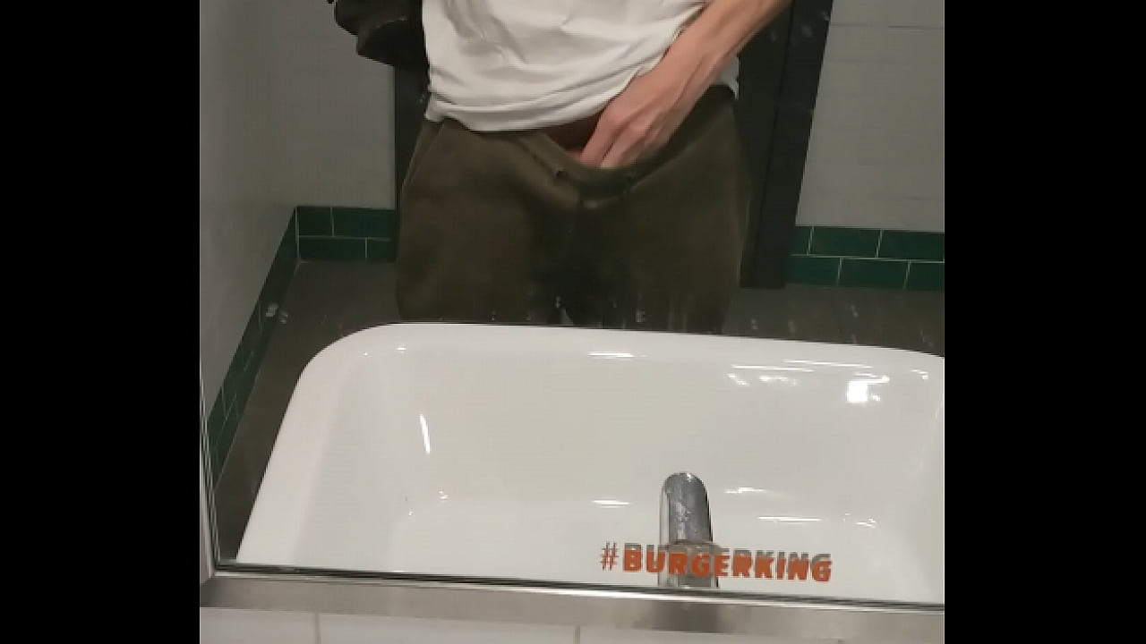BK bathroom wank