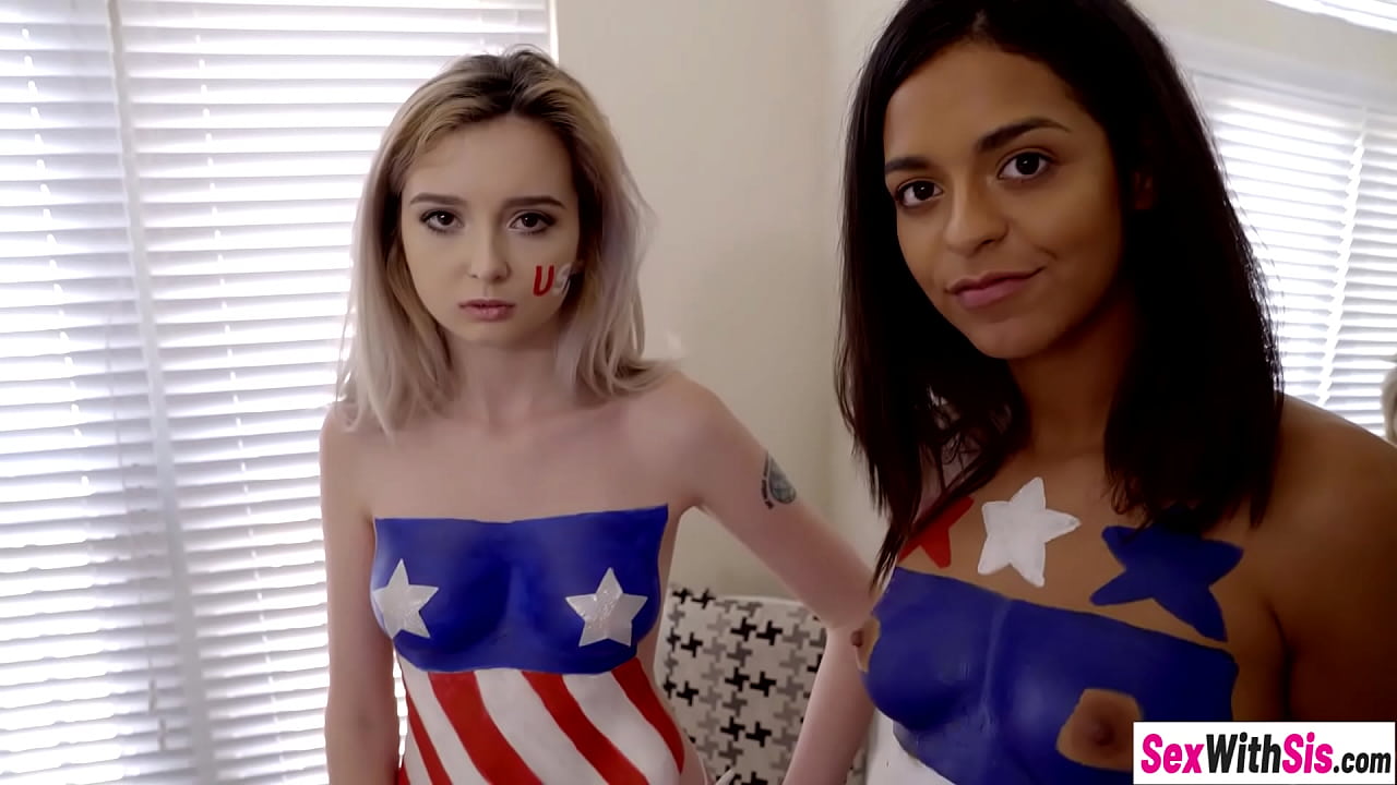 Sexy babes Lexi Lore and Vienna Black shared big hard cock and got fucked by him