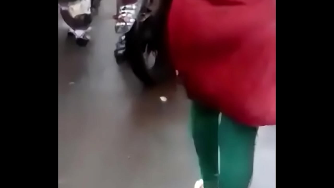 Hubby recorded my video while walking in market