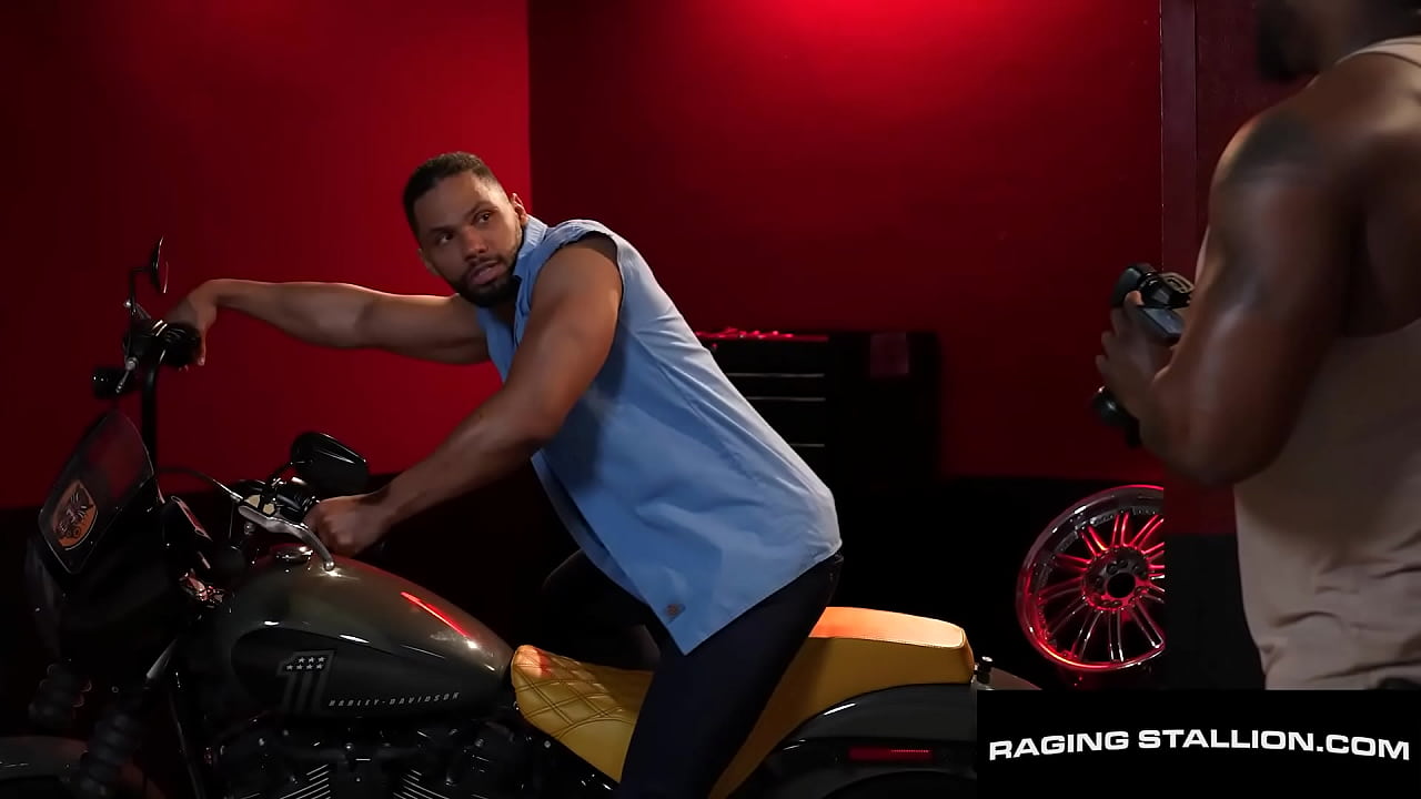 Muscle Jock Hardcore Smashed On Motorcycle By Bearded Beef - Terry Strokes, Tony Genius