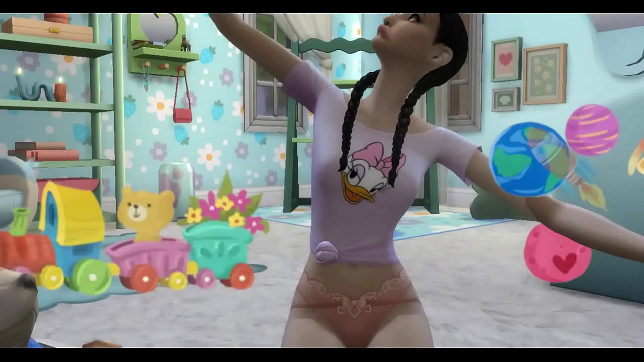 La putita de mi peque&ntilde;a  e inocente sobrina quiere jugar con mi verga