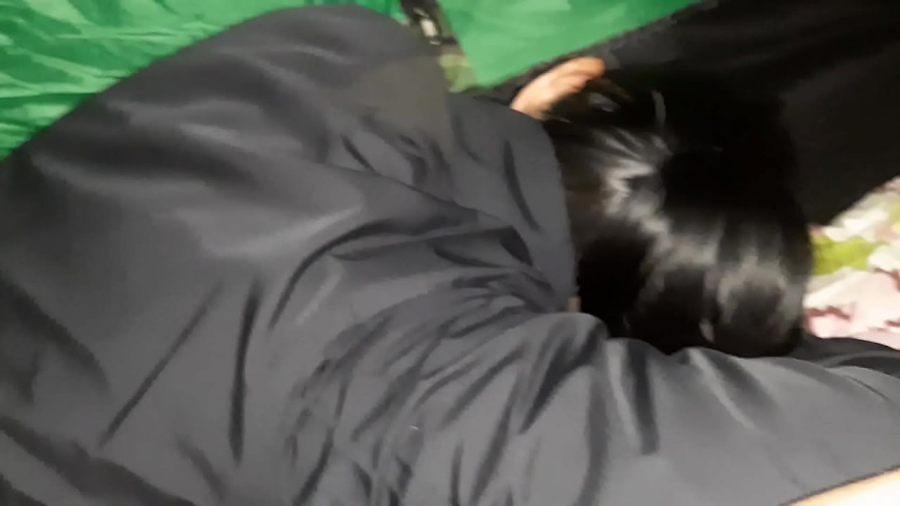 Sex in a tent ended with a hot orgasm