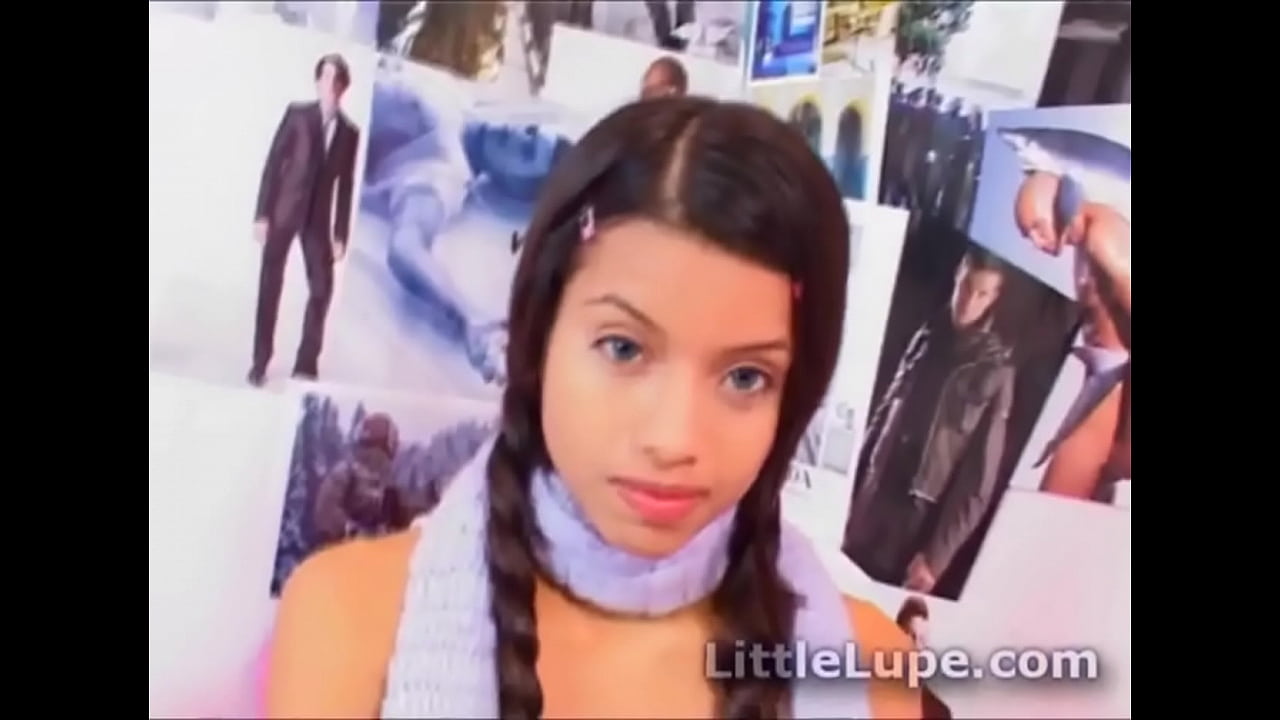 Little Lupe gets dressed up and then pleases her tight pussy