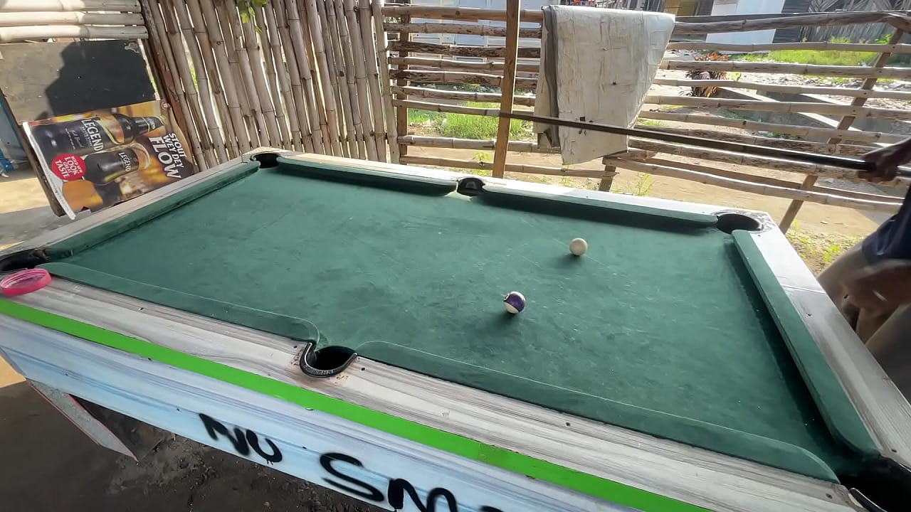 New year happiness with my boyfriend's in a snooker board