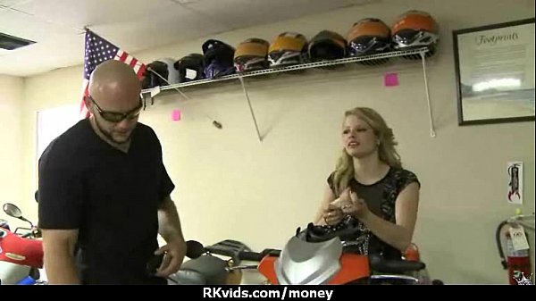 Amateur girl accepts cash for sex from stranger 8