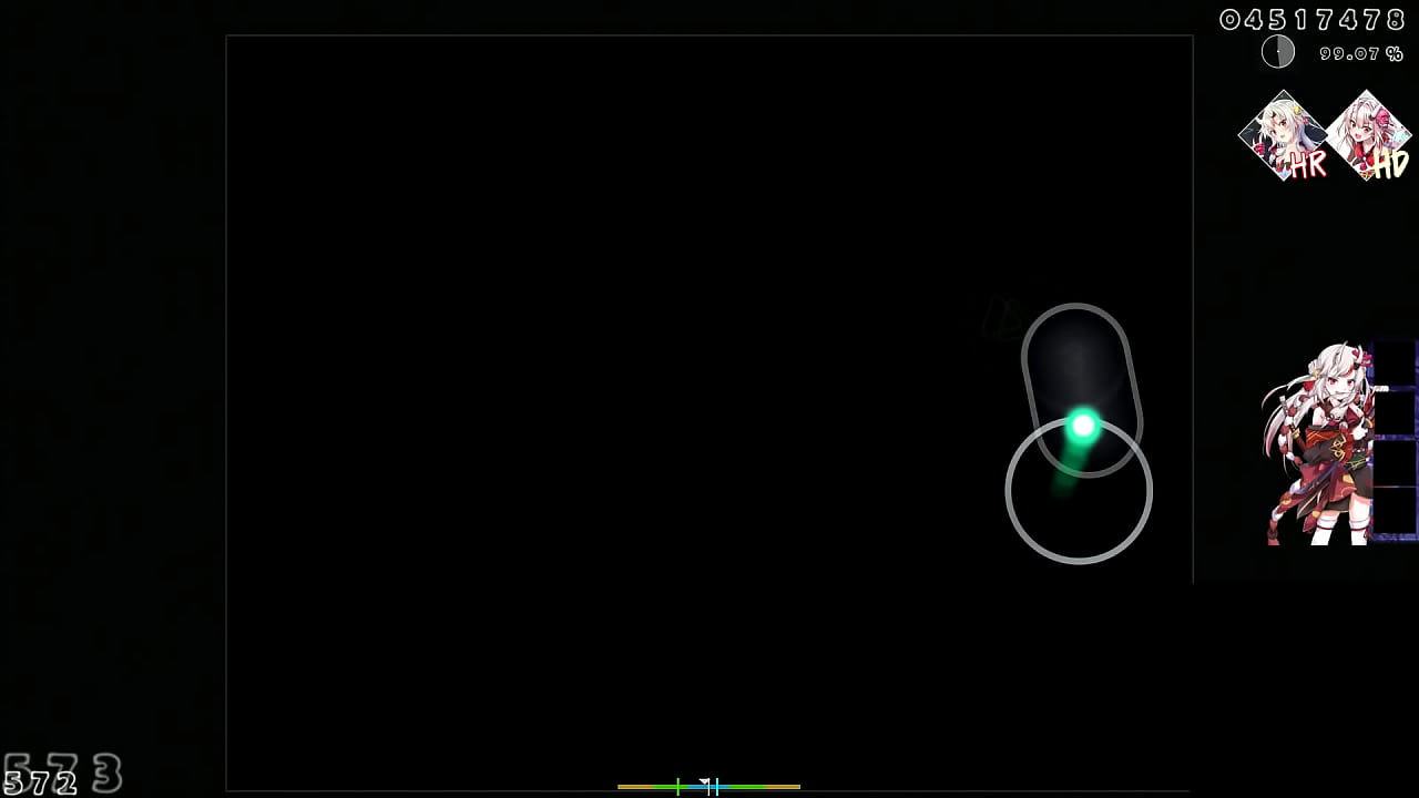 sofrendo de um orgasmo enquanto jogas Osu! e aperta em c&iacute;rculos