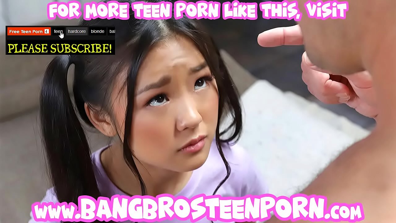 Small blonde teenager gets crushed by a huge black guy