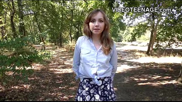 shy teen does her first porn casting