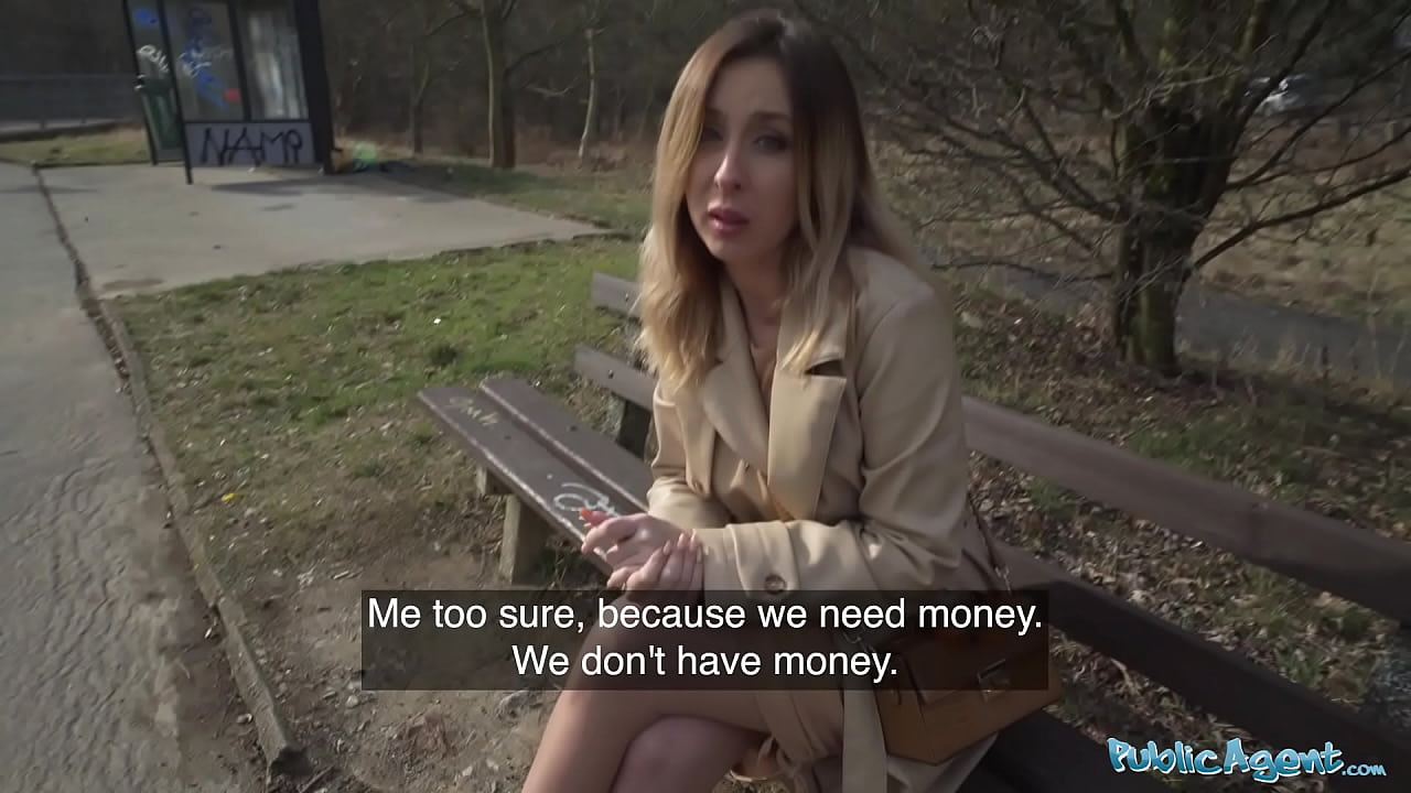 Public Agent brunette with fucking a big cock while her husband is at home