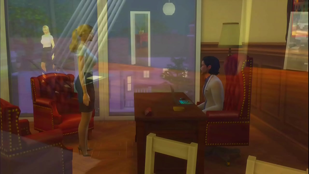 office worker fucks her boss in his office