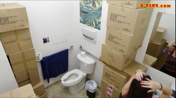 Babe gets fucked to get back the big silver chain she pawned