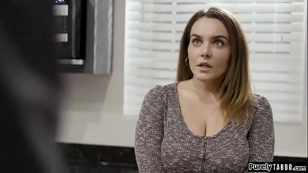 Busty thief going through a guys stuff thinking hes gone to work.Shes caught and to stop him calling the cops she has no other option then to have sex with him.He sucks her big tits and makes her throat him.After a titfuck he anal barebacks her