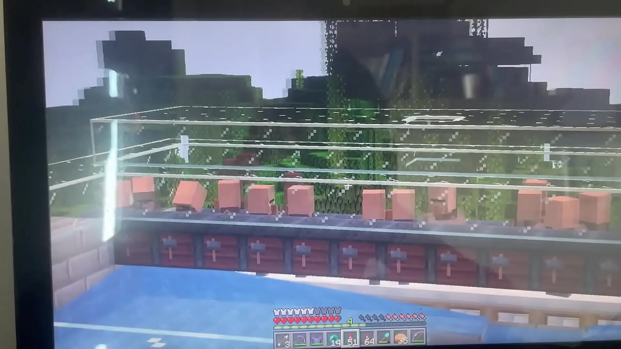 Villager pintudo fode girl no minecraft java bem gostosinho