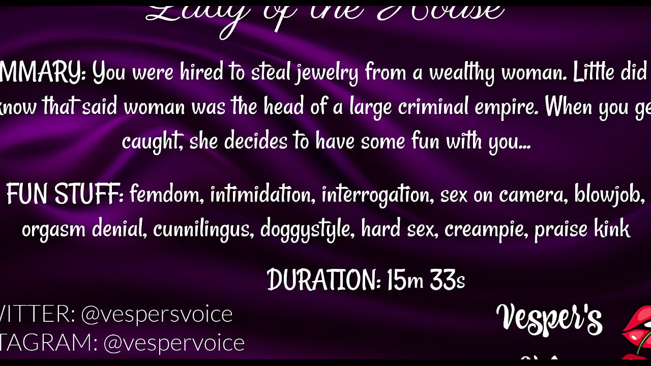 Erotic Audio (F4M) Female crime boss rides your cock to make you talk