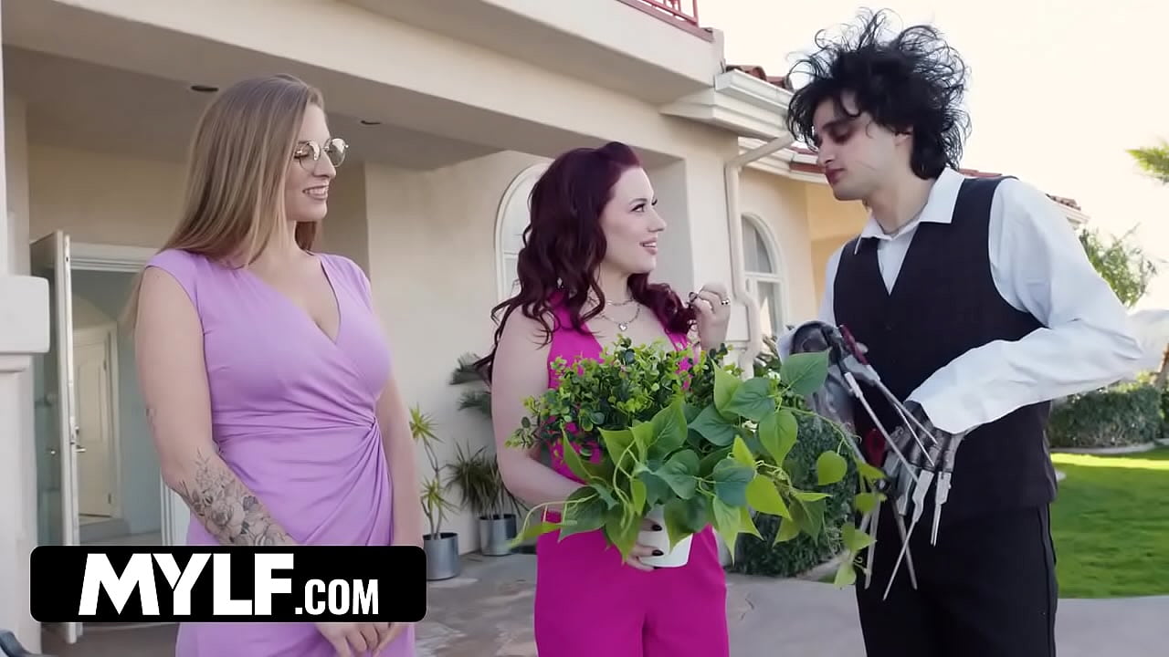 Mylf - Two Hot Milfs With Big Tits Need Their Bushes Shaved (Edward Scissorhands Parody)