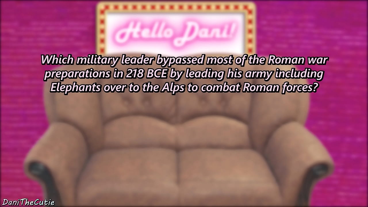 DaniTheCutie gets her ass plugged and vibrated if she answers wrong in a game show