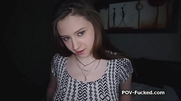 Big tit teen babe dicked on POV sex tape from behind