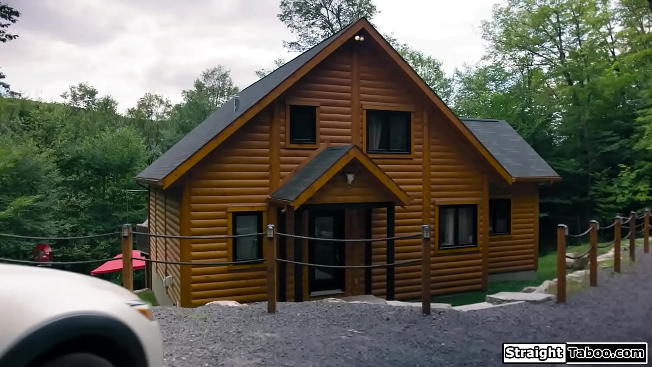 Emma Hix and Emily Willis are at a shack in the woods.They make out and lick pussy when a bewildered guy stands ifo their window ready to eat