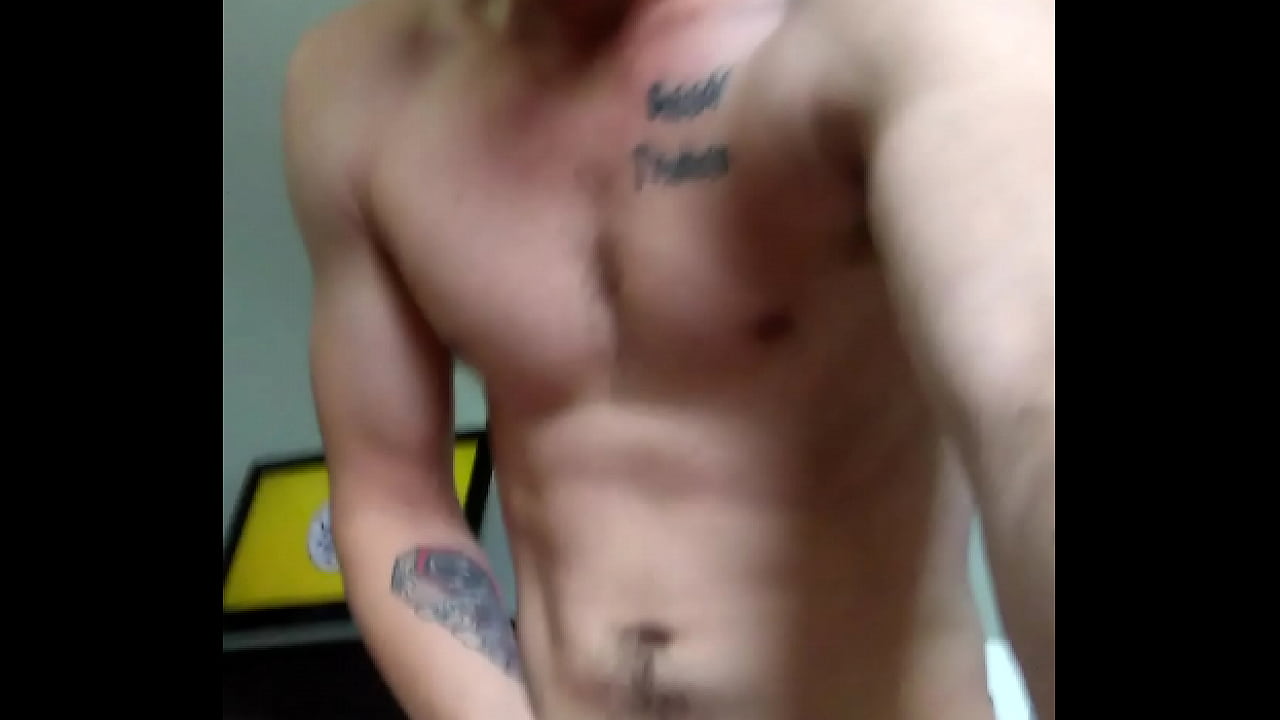 Emo jerking himself off till he cums