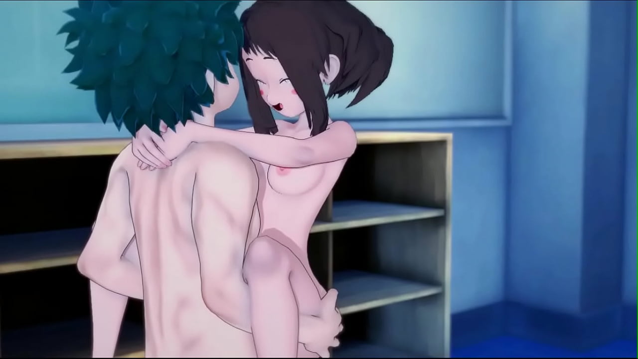 MHA - Deku fucks Ochaco in the classroom.