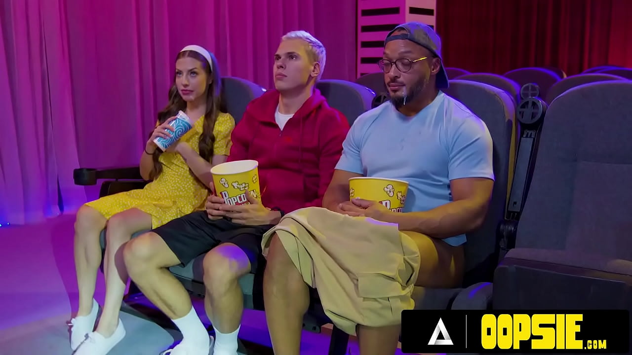 BISEXUAL MMF THREESOME FOR Hottie At The Movies!