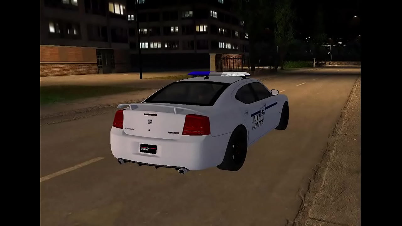 NAKED IN THE POLICE CAR WITH POLICE IN THE BACK