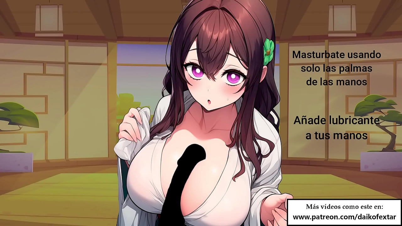 JOI hentai con el pilar del amor. Instrucciones para masturbaci&oacute;n especial en espa&ntilde;ol.