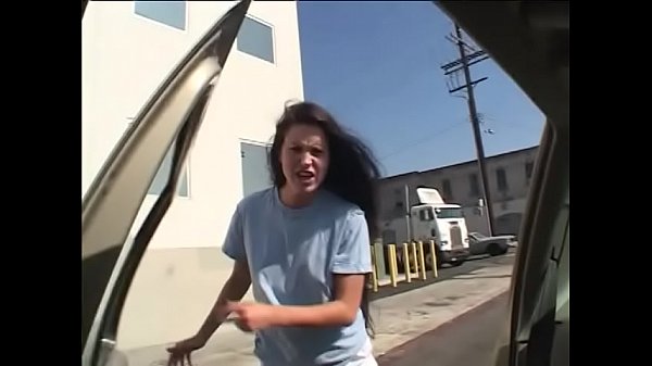 Smoking brunette Leah Stevenson begged two dudes driving past her help her to earn some bucks