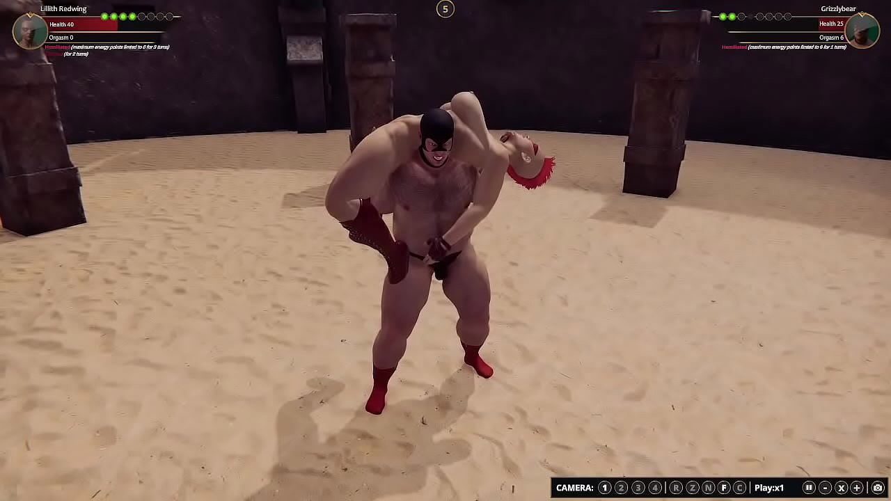 Lillith VS Grizzly Bear [NF3D Video Game Mixed Sex Combat Arena]